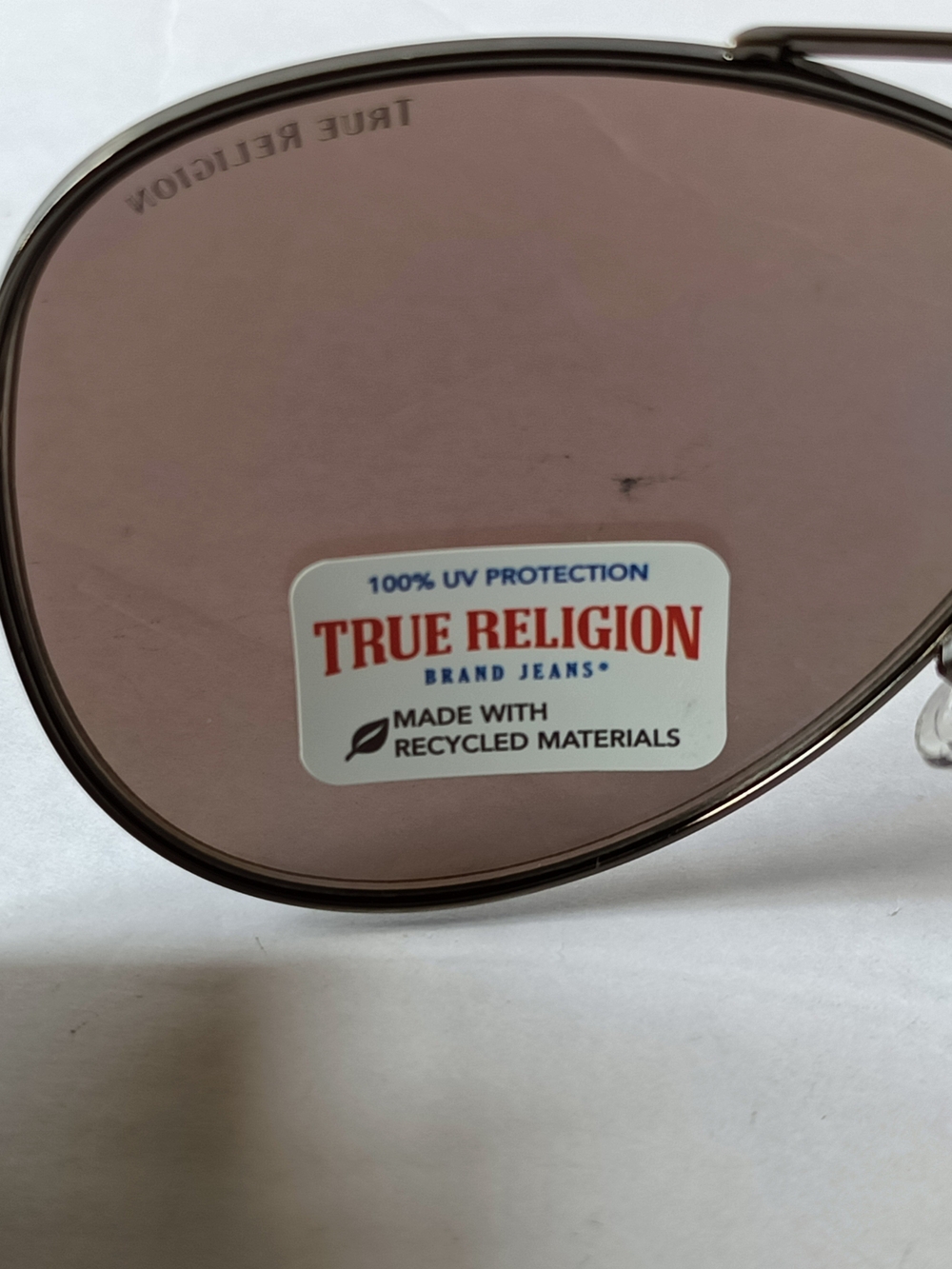 True Religion Aviator Sunglasses TR10570C Blue Gradient Lenses - Picture 6 of 7